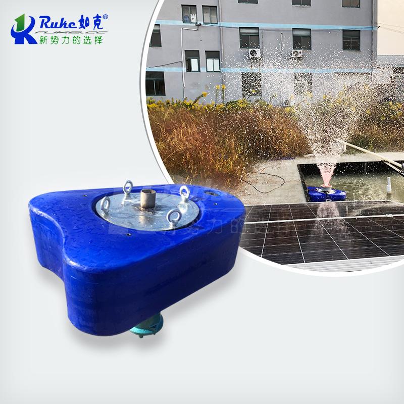 太阳能曝气机光伏曝气机景观喷泉式水体曝气机河道污水处理曝气机