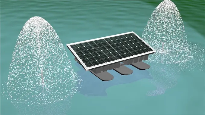 河流管理中喷泉曝气机的效果体现